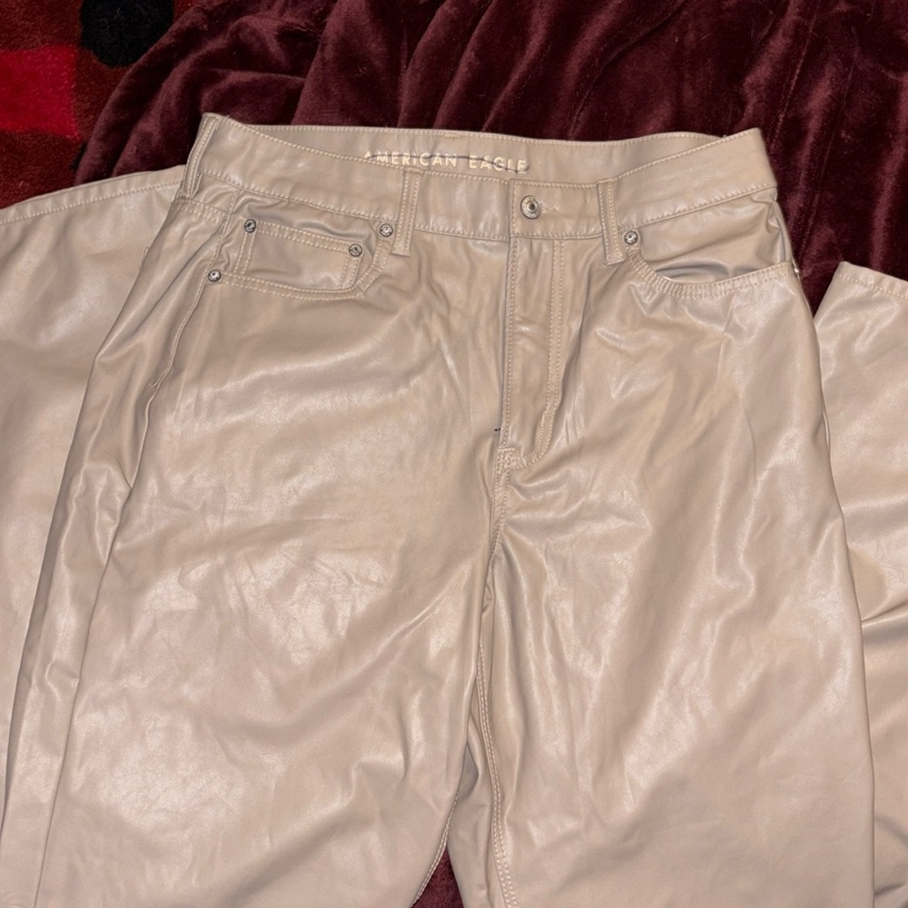 NWOT American eagle pleather pants || Women’s size 14 long